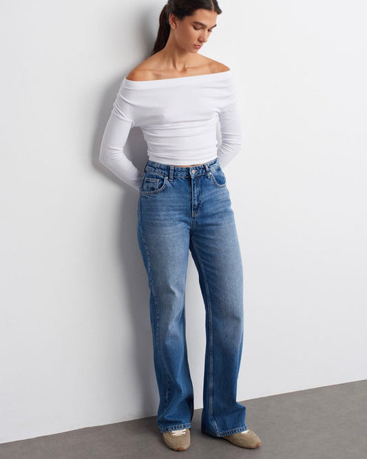 Straight Denim Pants