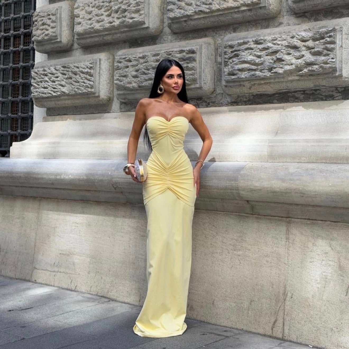 Long Yellow Dress