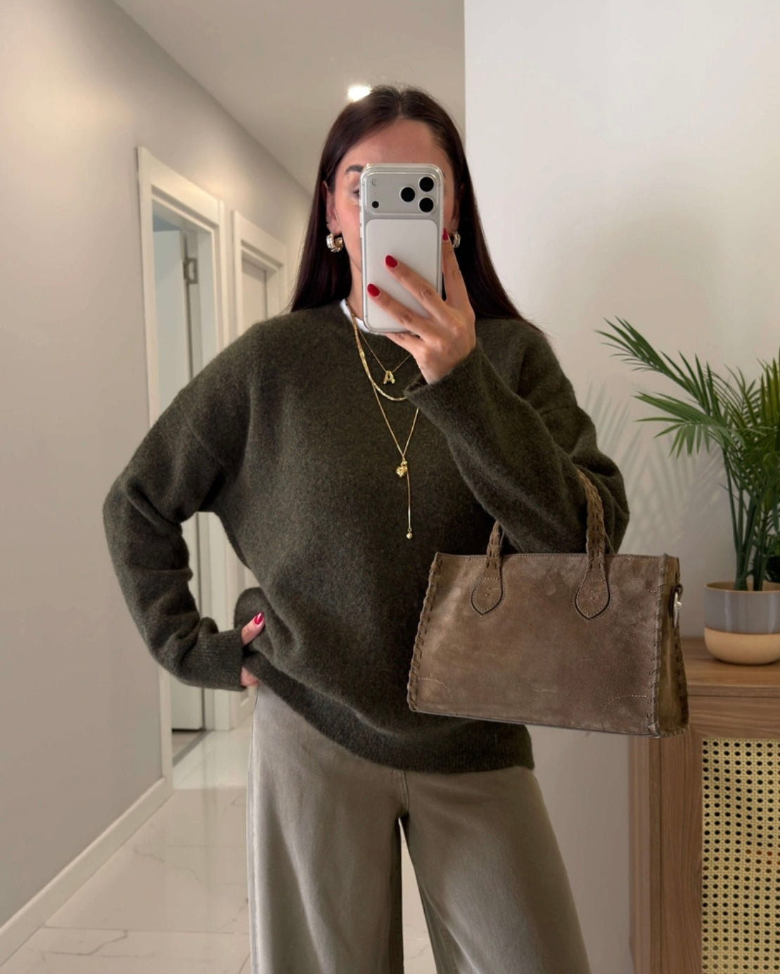 Green Basic Sweater