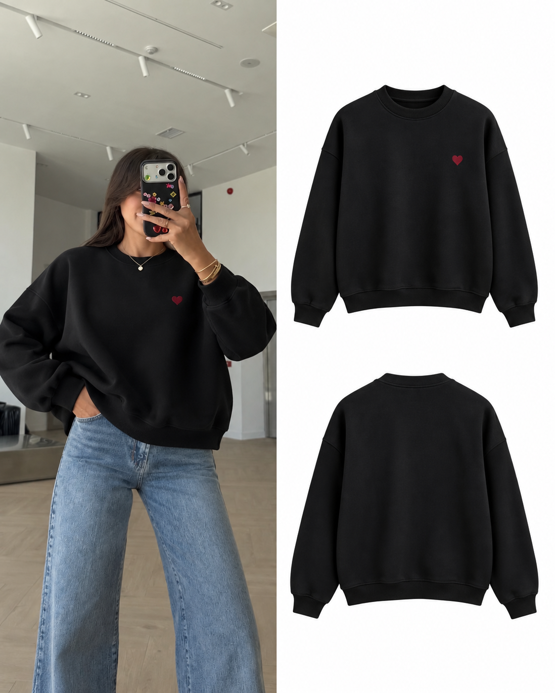 Black Heart Sweatshirt