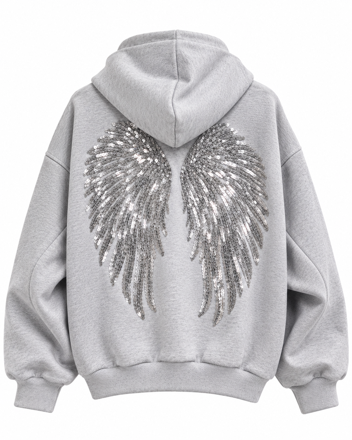Angel Wings Sequin Hoodie