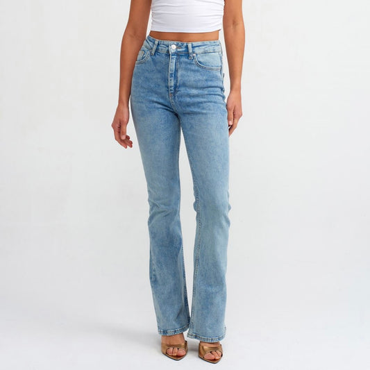 Flare Denim Pants