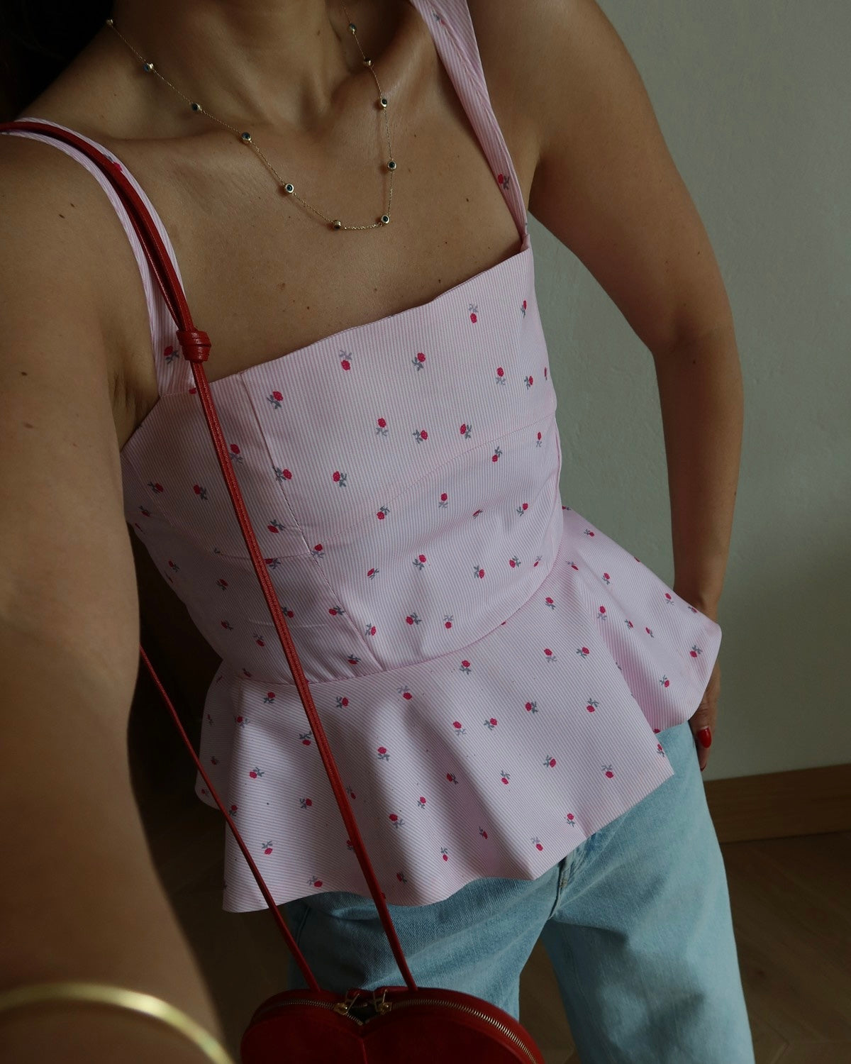 Pink Floral Top