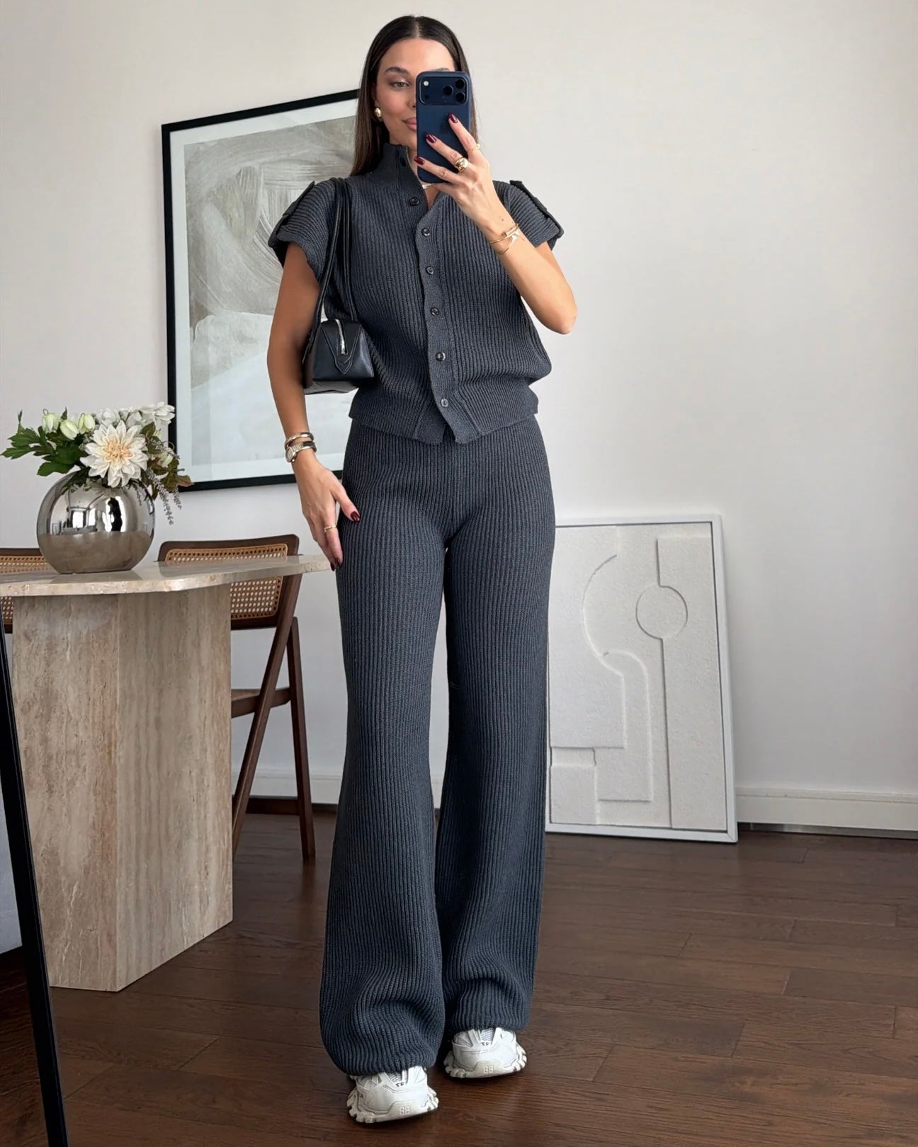 Dark Gray Wool Set