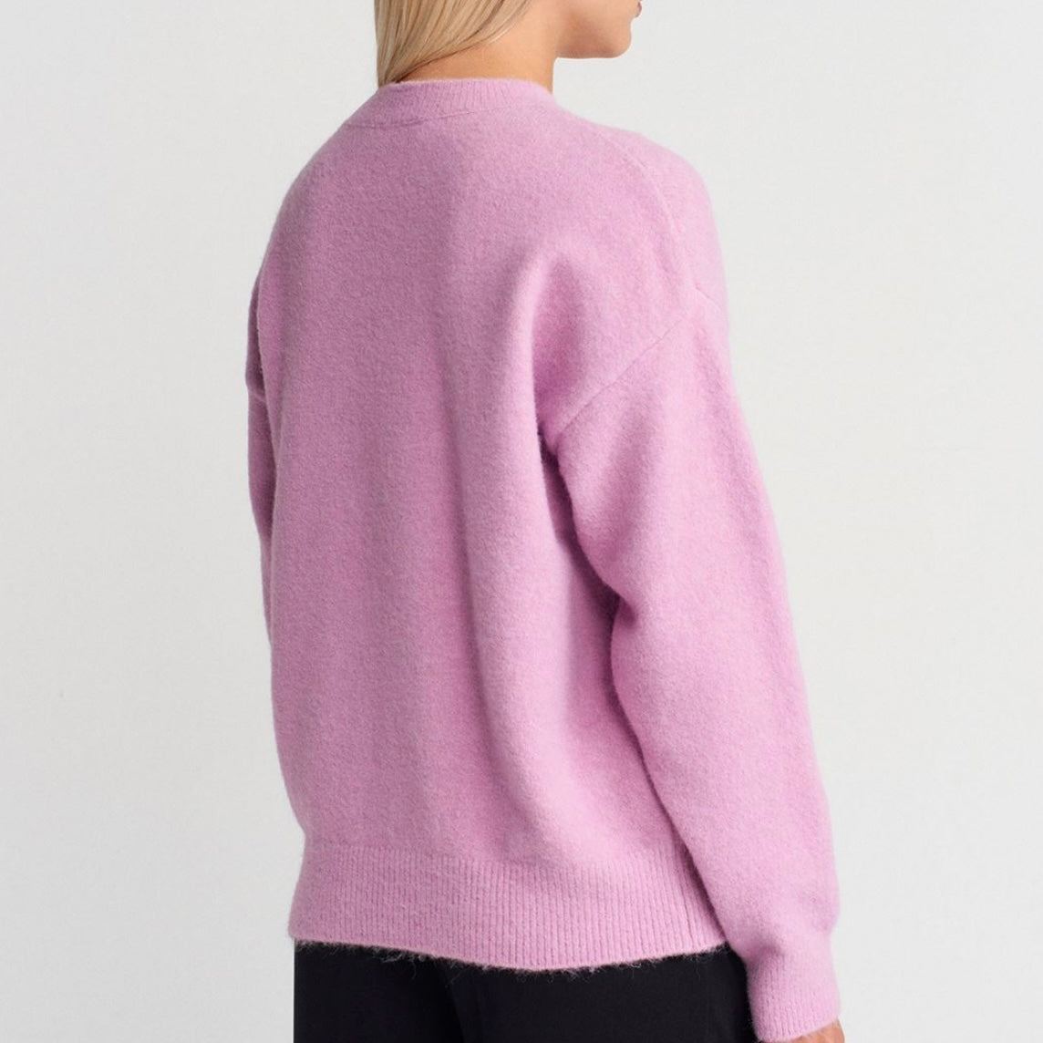 Purple Round Neck Sweater