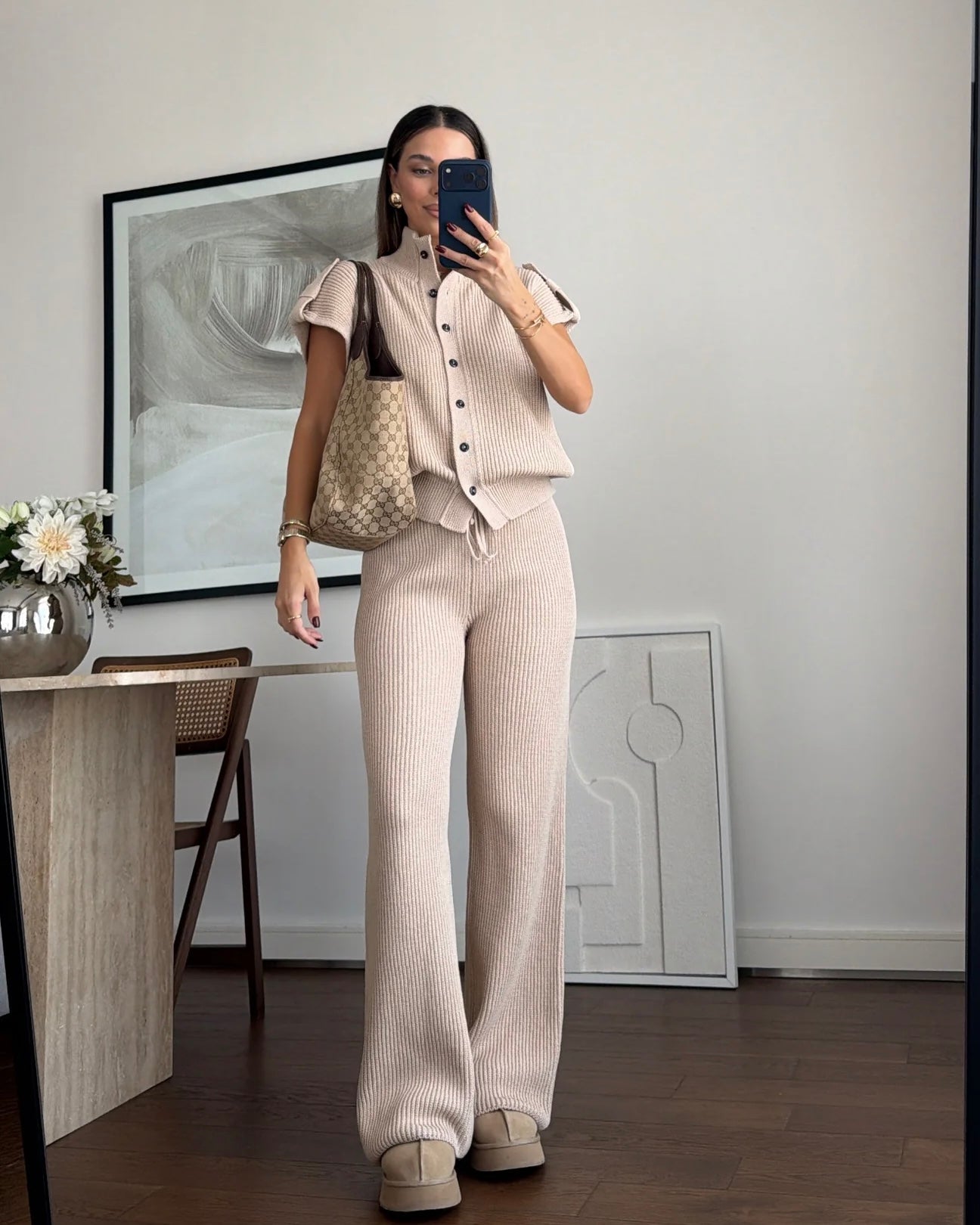Beige Wool Set