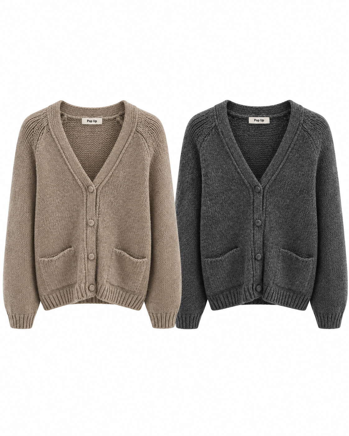 Plain Cardigans