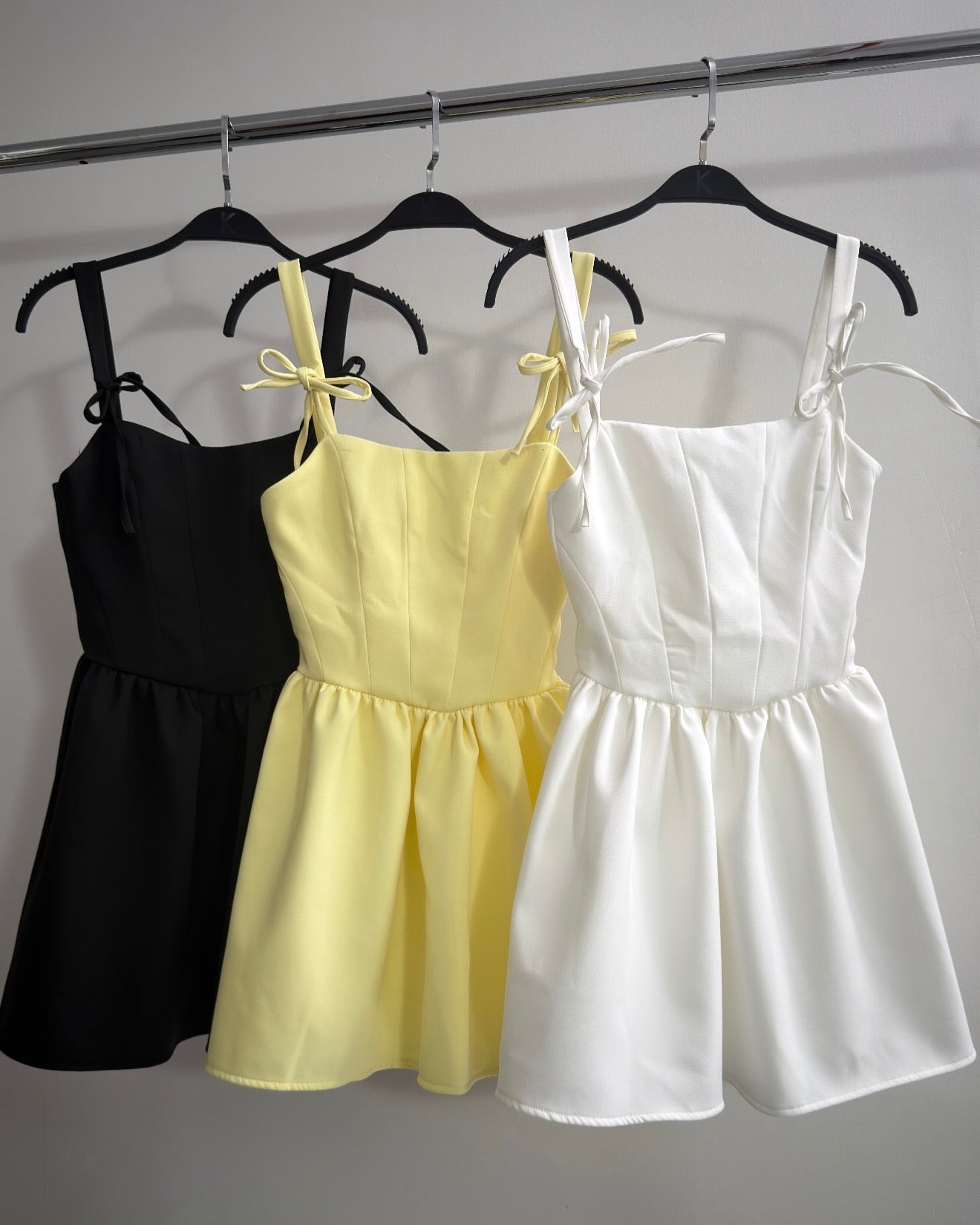 Bow Yellow Dress