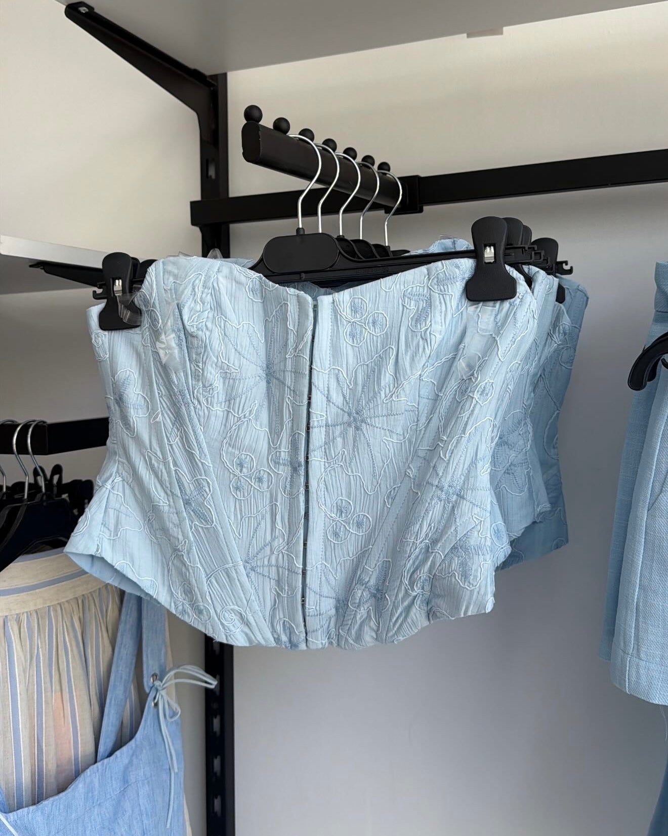 Blue Corset Top