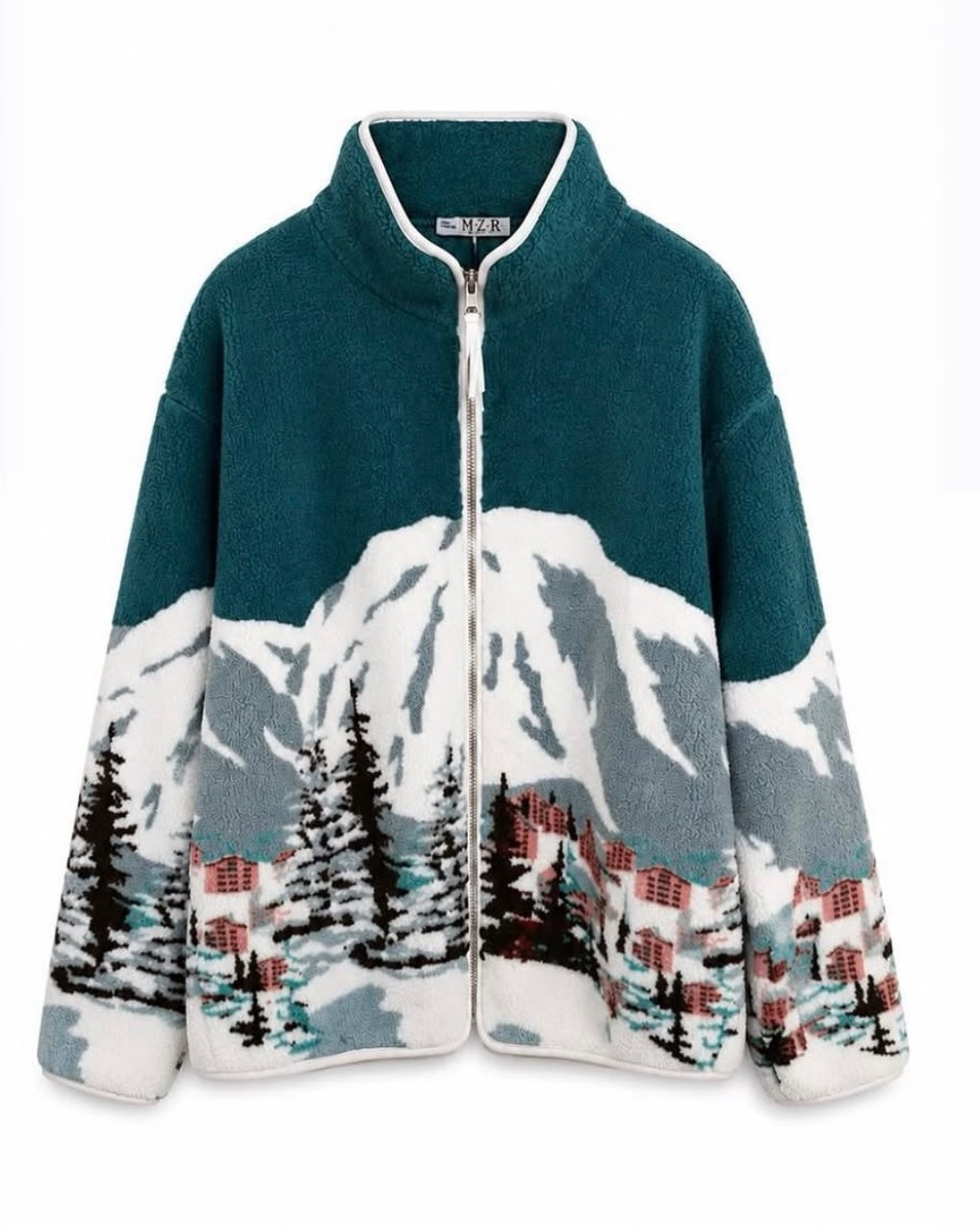 Teddy Zip Up Sweater Jacket