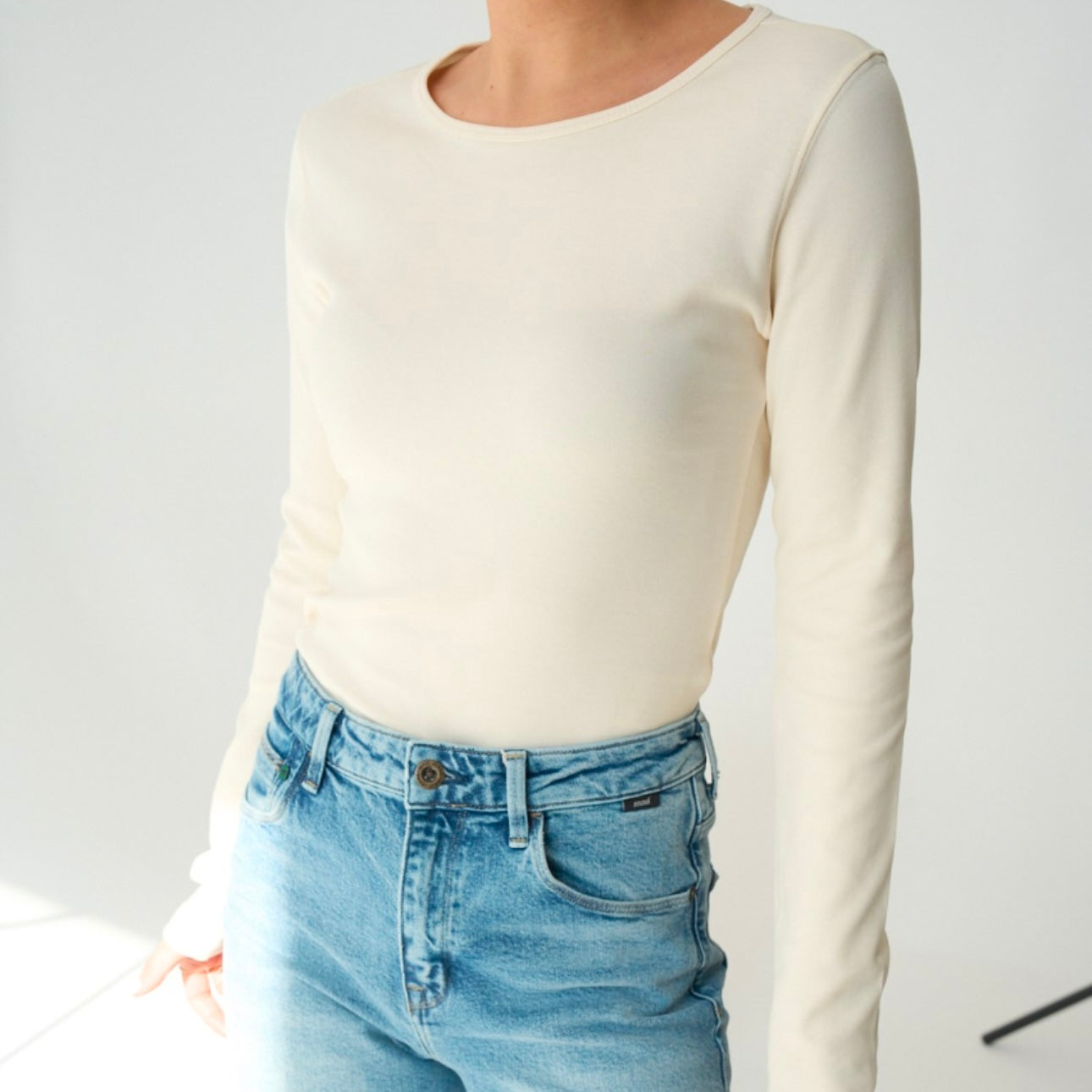 Beige Cotton Top