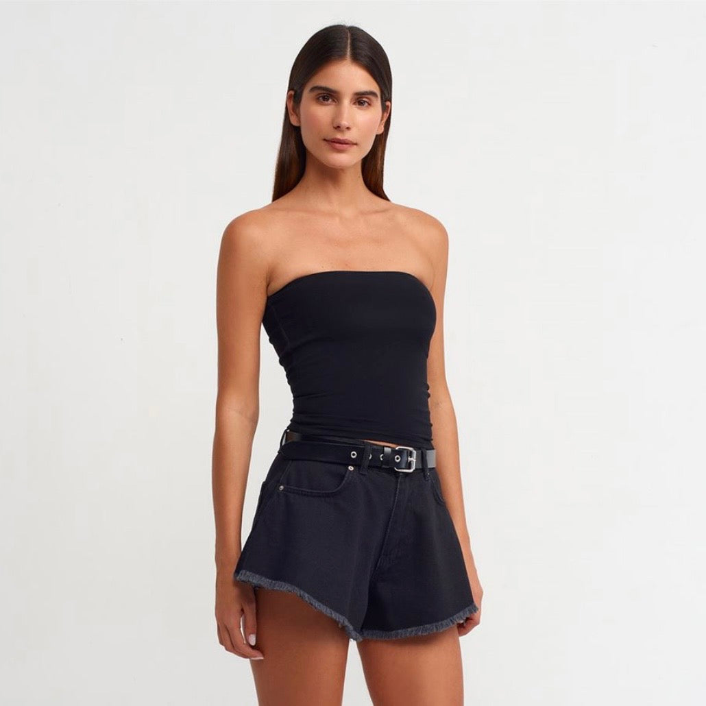 Black Bandeau Top