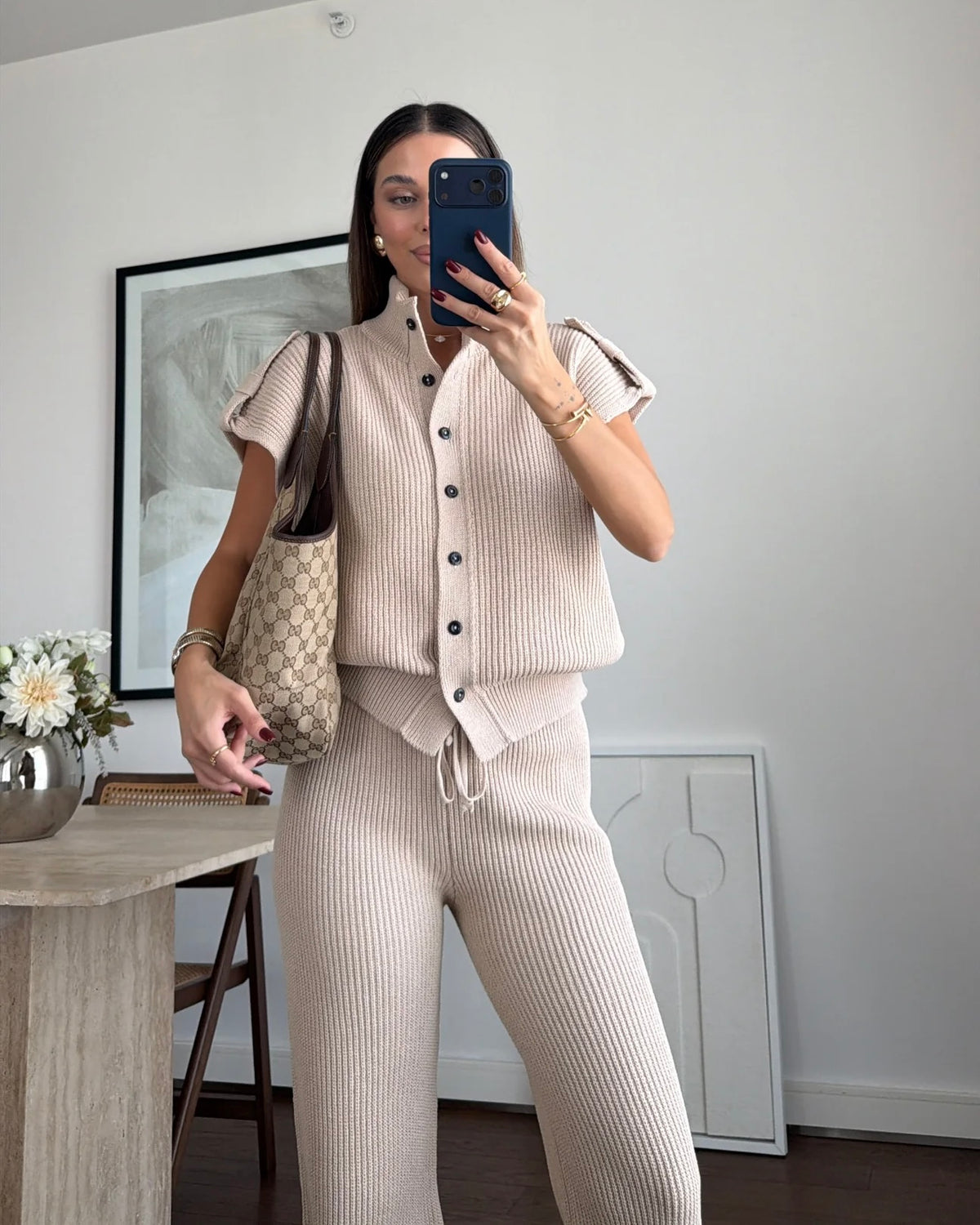 Beige Wool Set