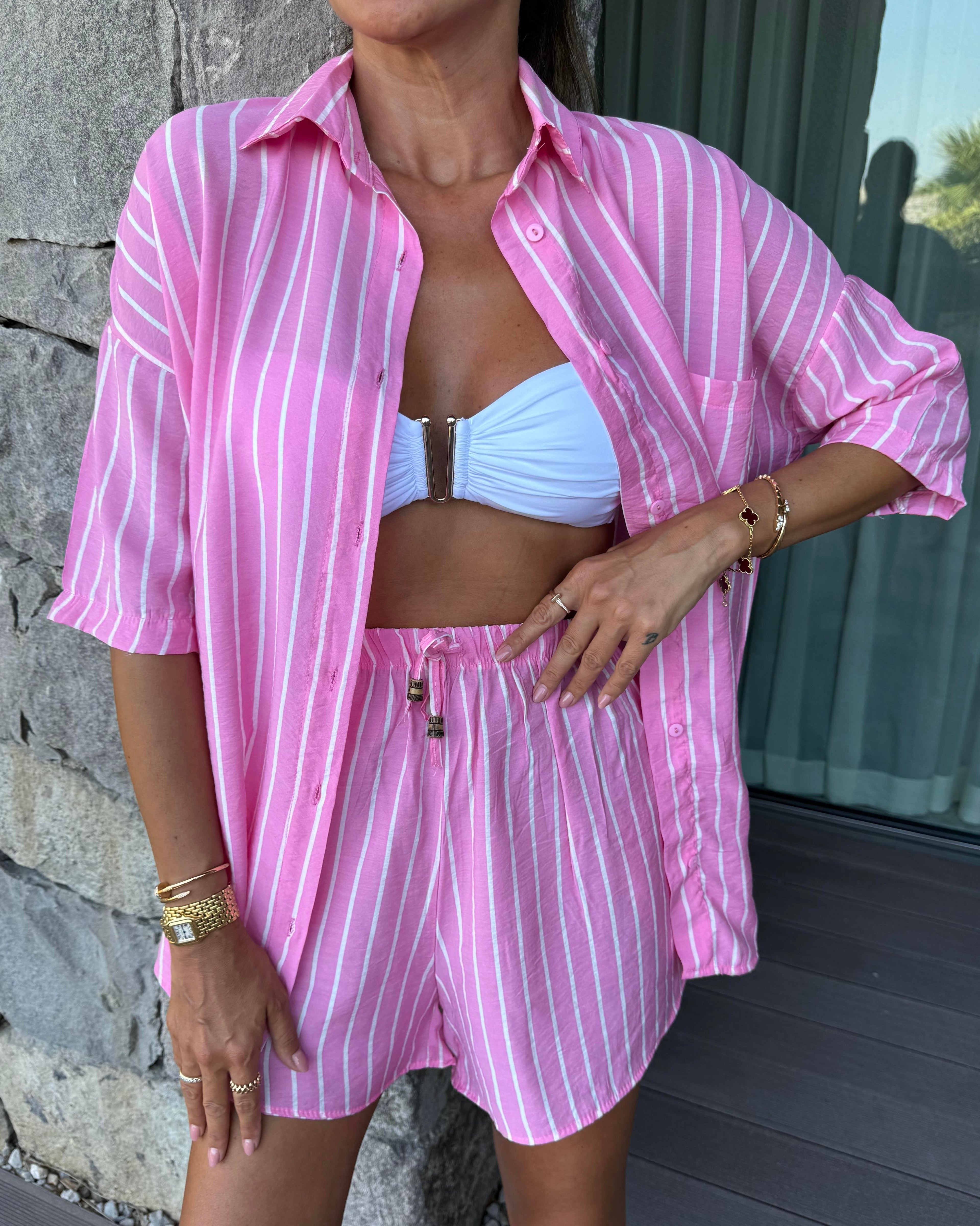 Pink Striped Set