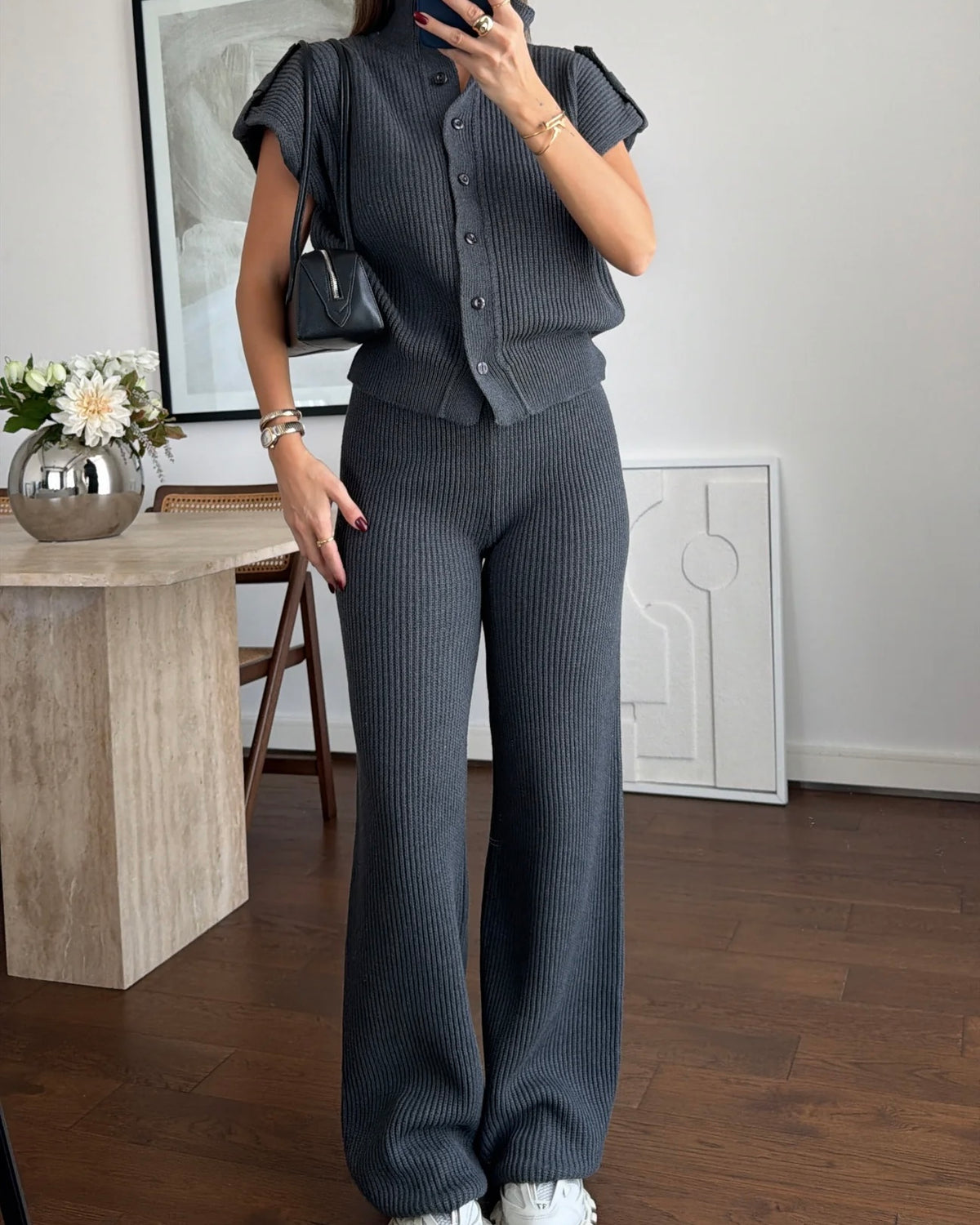 Dark Gray Wool Set
