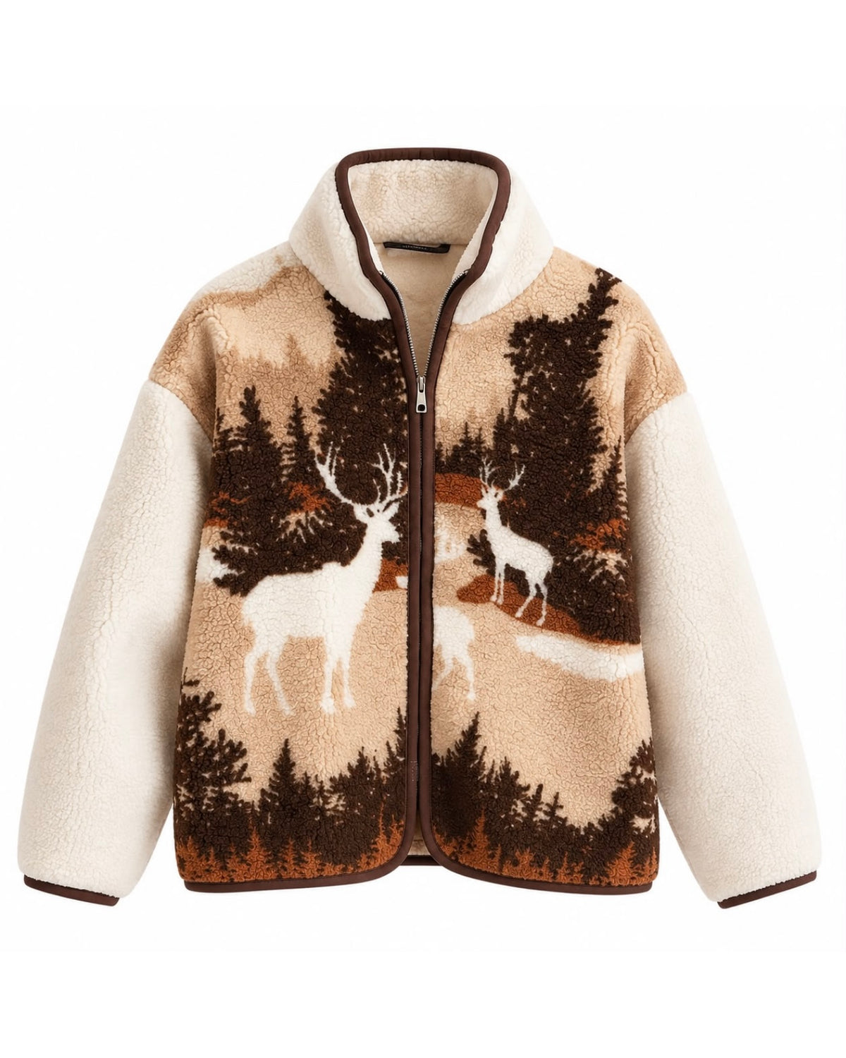 Teddy Zip Up Sweater Jacket