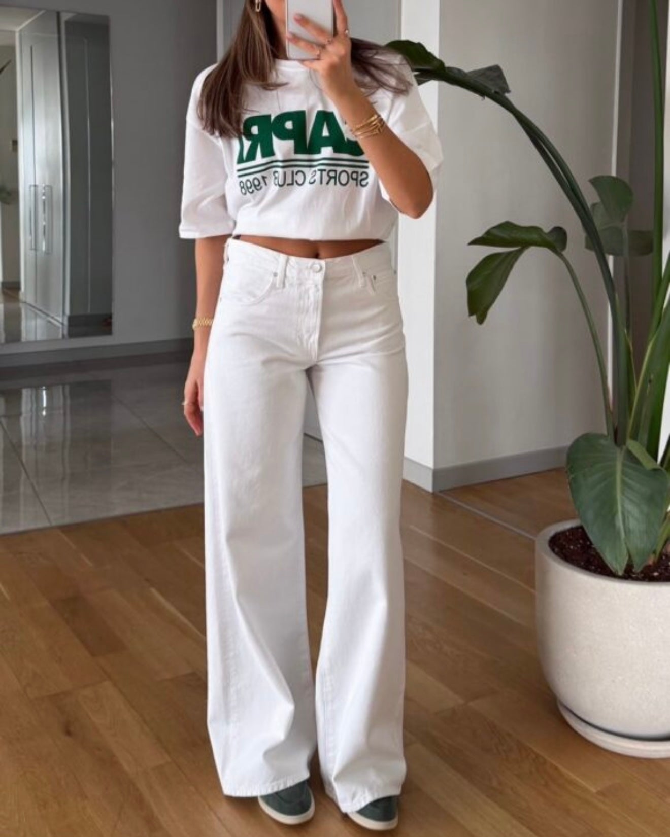 White Denim Pants