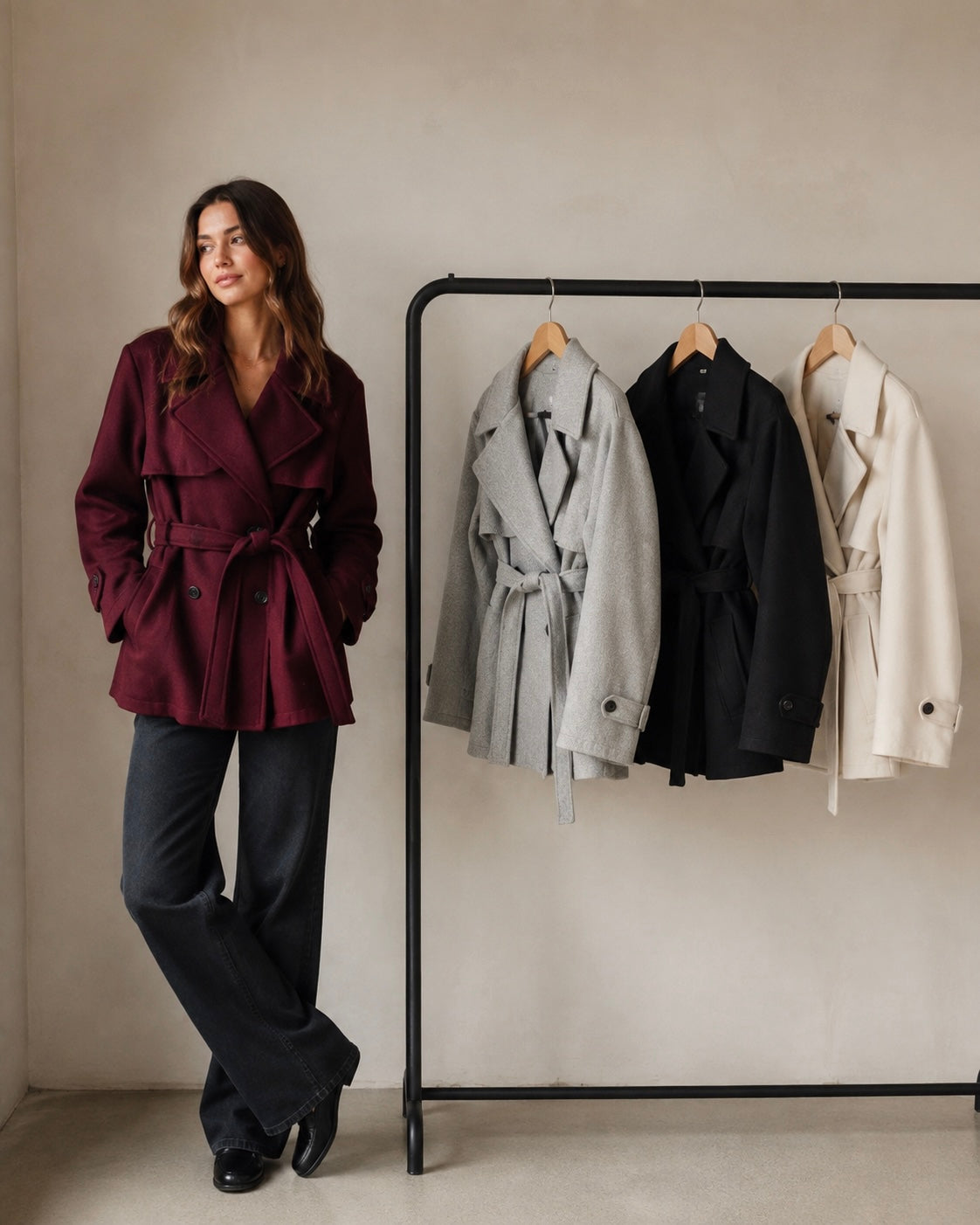 Short Belted Coats