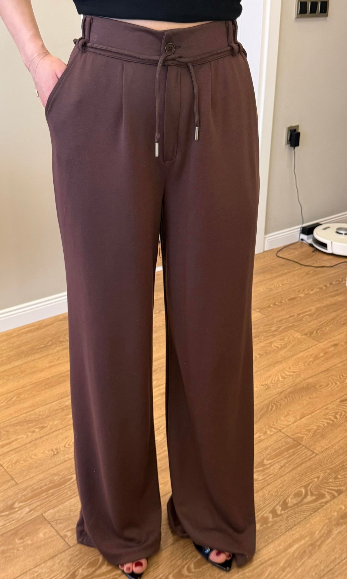 Brown Button Pants