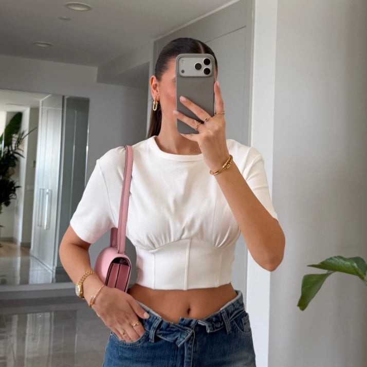 Corset White T-Shirt