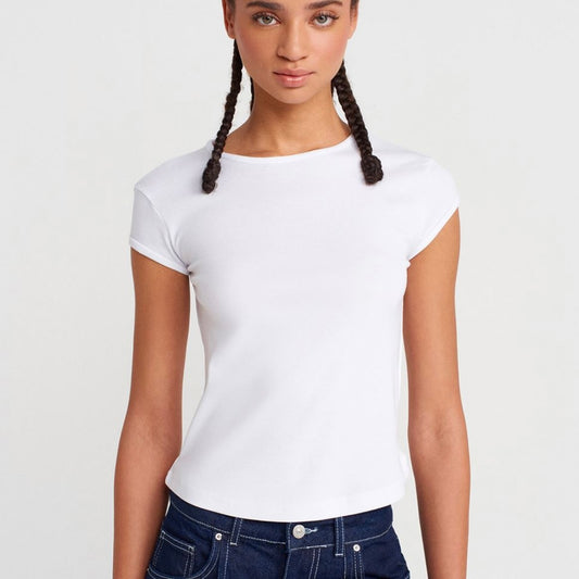 White Long Cotton Top
