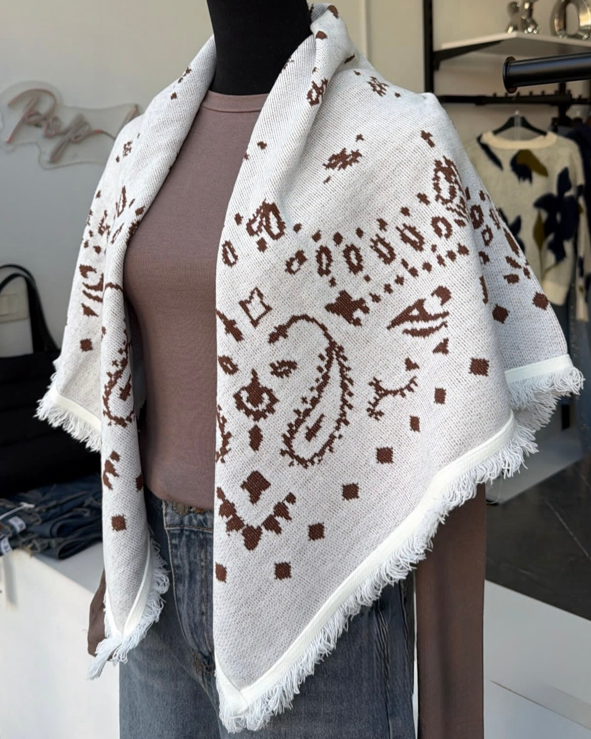 Beige Scarf