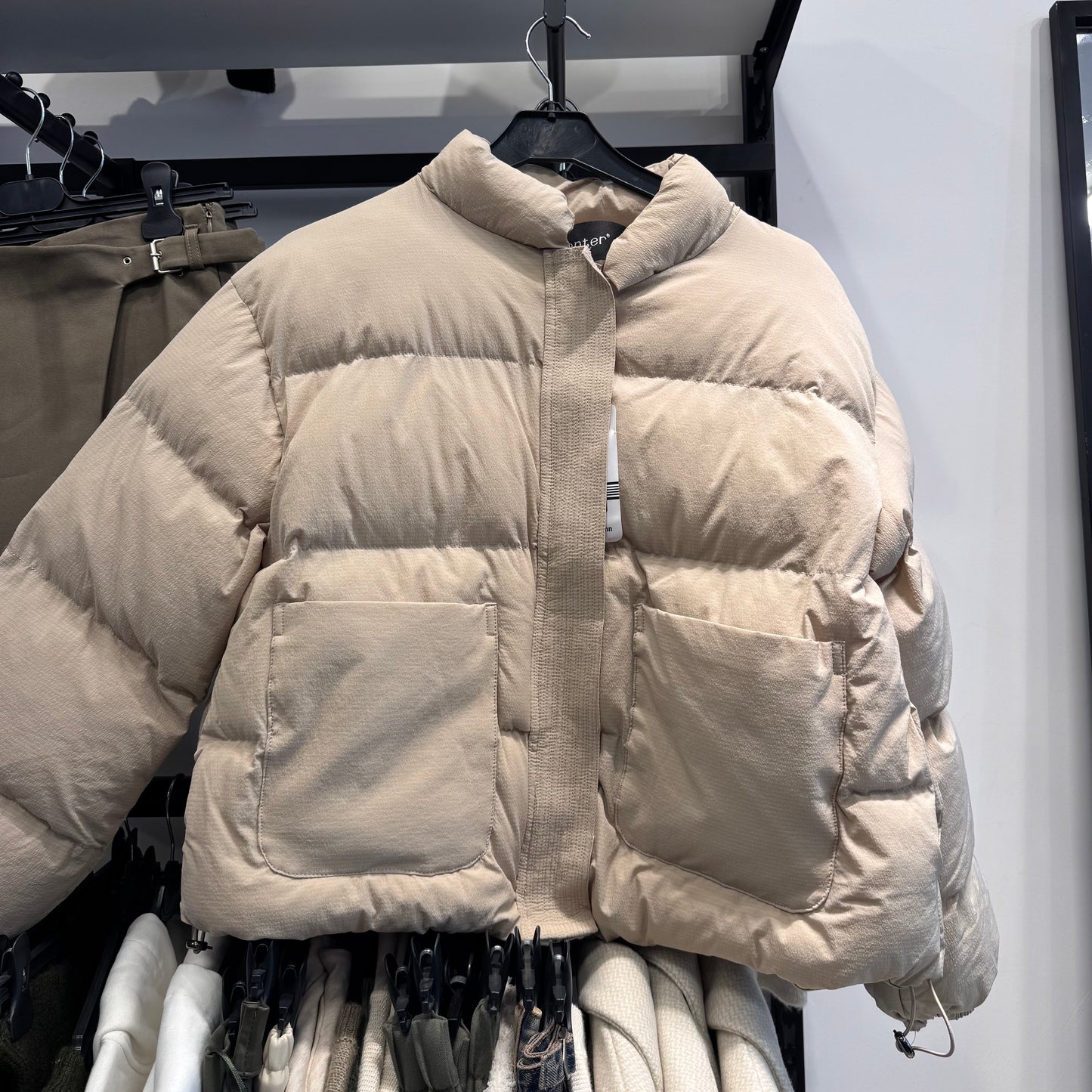 Beige Puffer Jacket