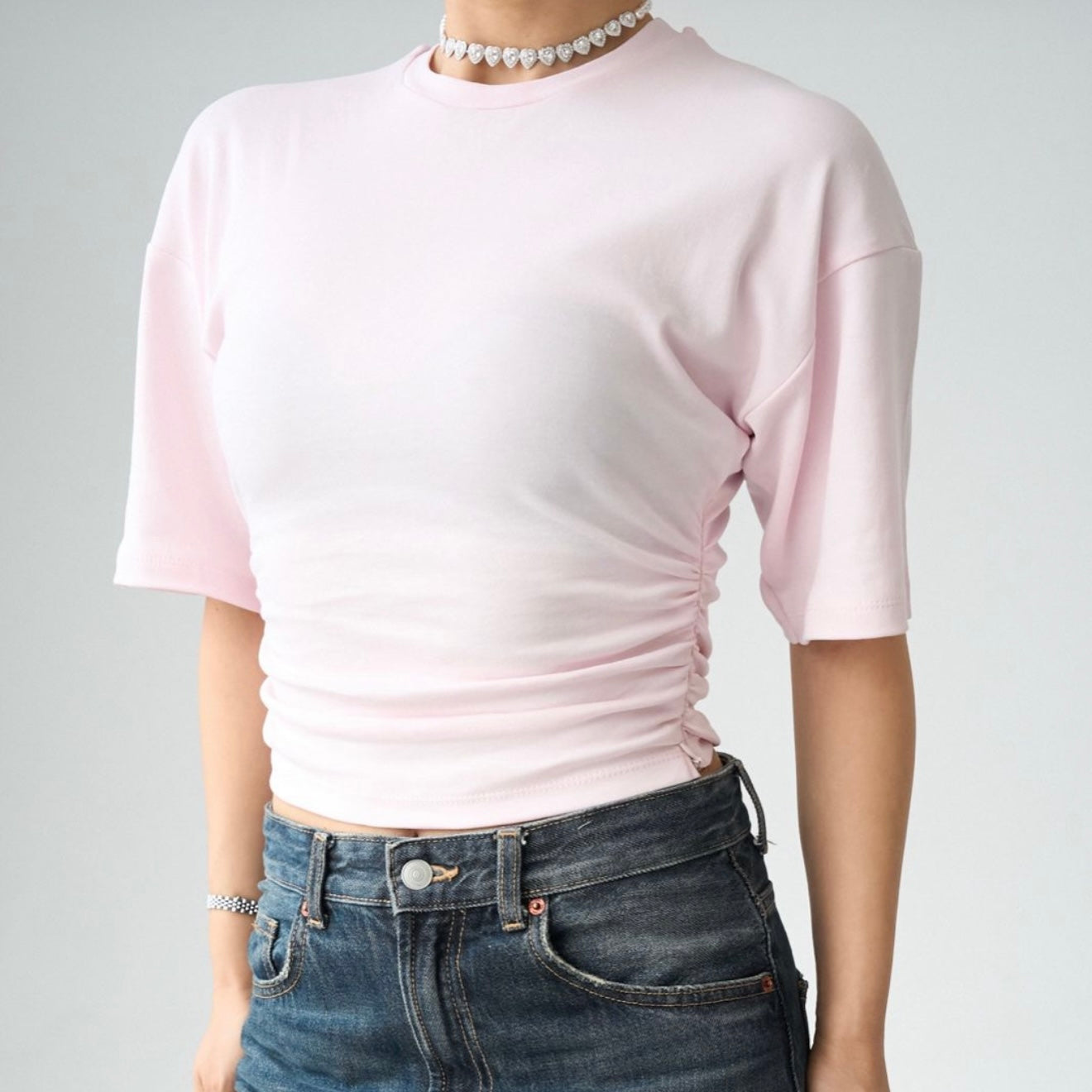 Pink Fitted T-Shirt