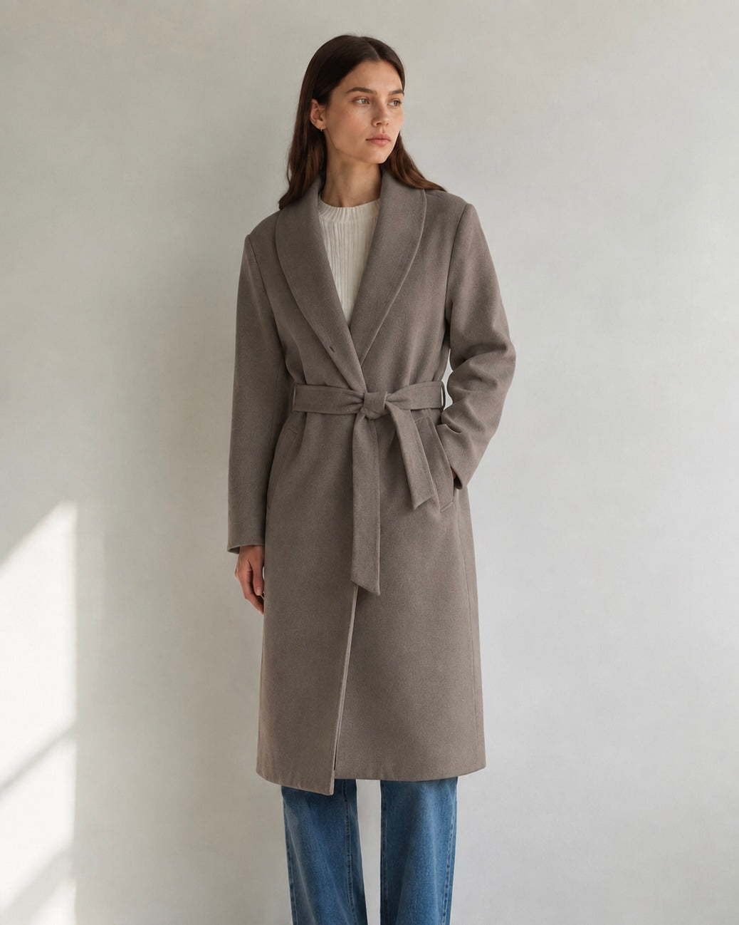 Mocha Belted Coat