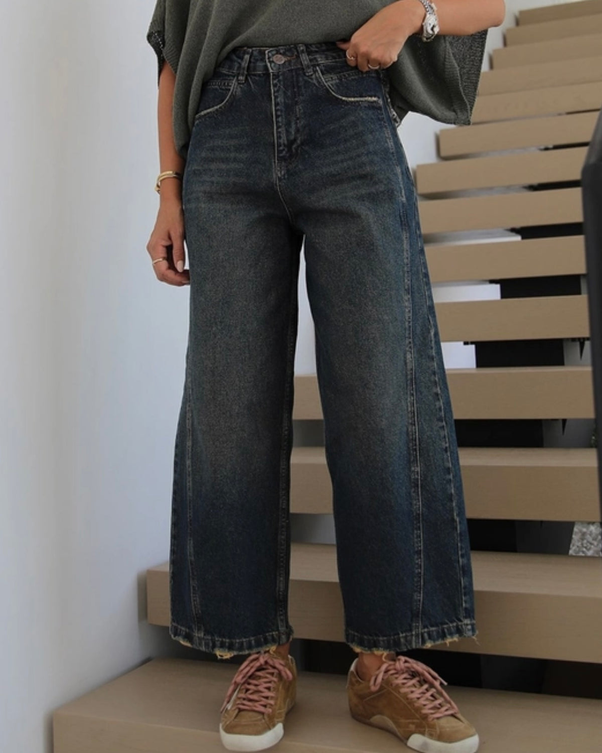 Dark Wash Denim Pants