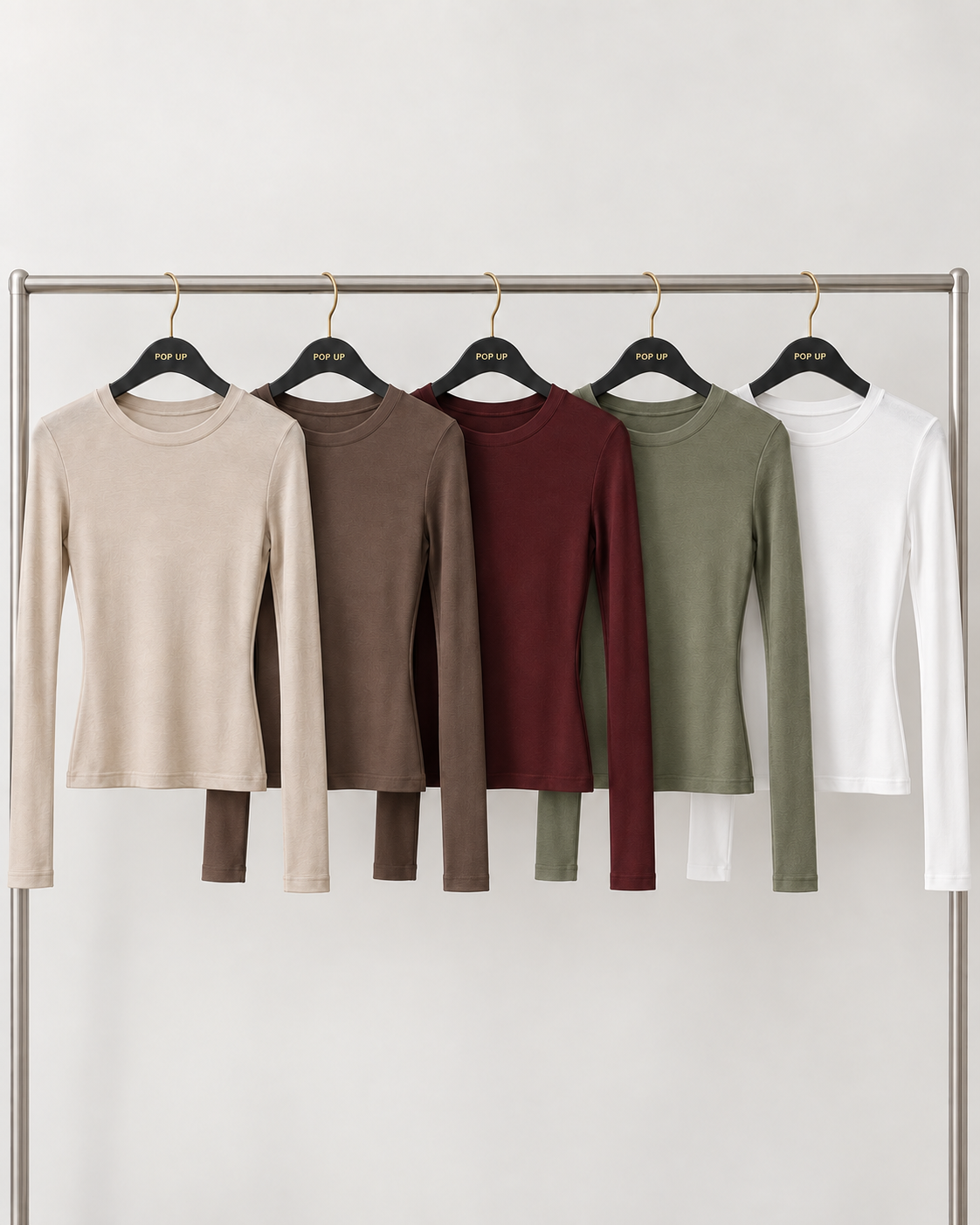 Round Neck Basic Tops