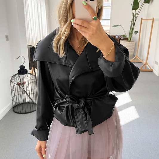 Leather Black Jacket