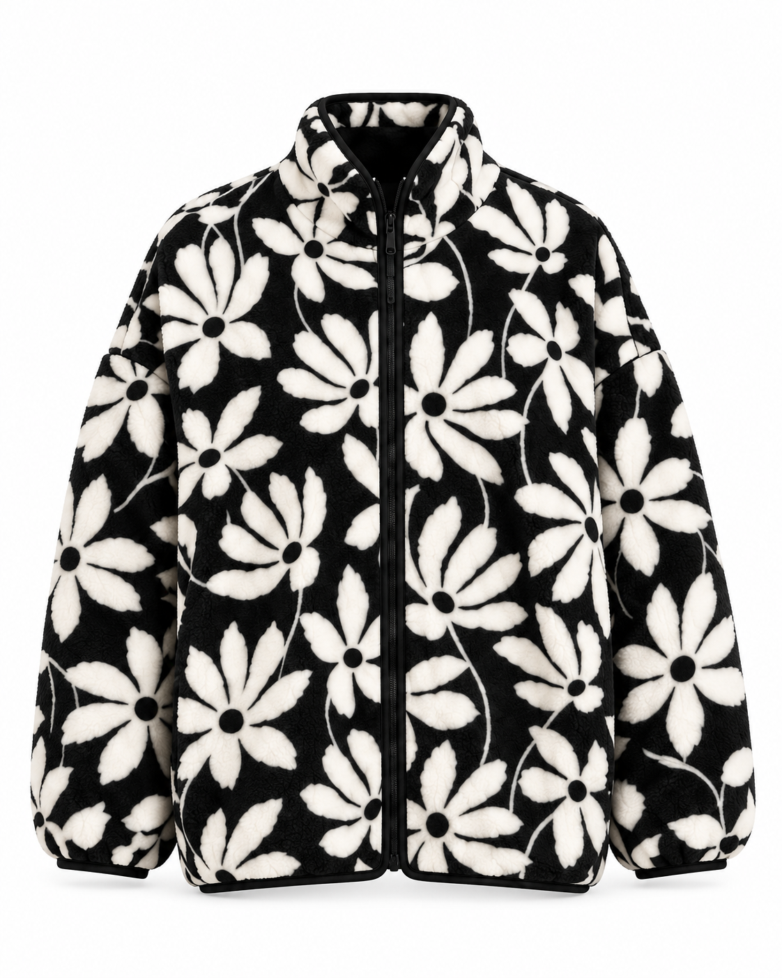 Teddy Zip Up Sweater Jacket
