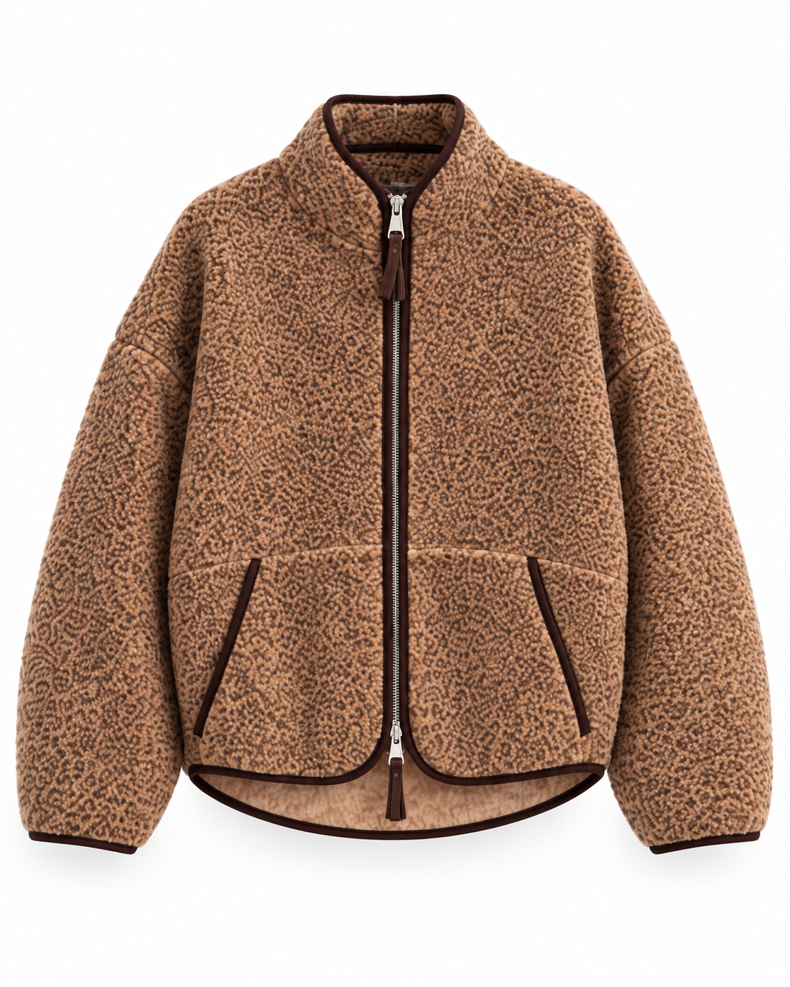 Teddy Zip Up Sweater Jacket