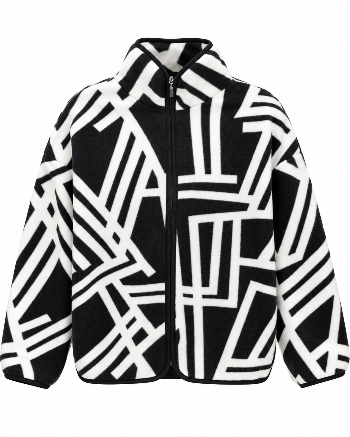 B&W Teddy Sweater Jacket