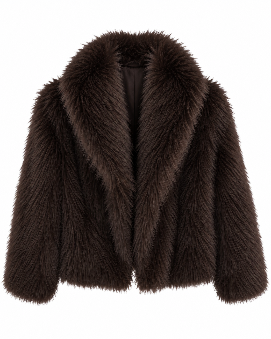 Brown Faux Fur Jacket