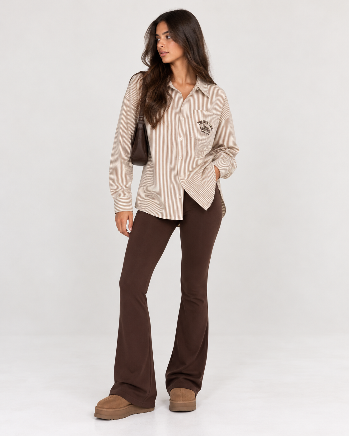 Brown Striped Shirt