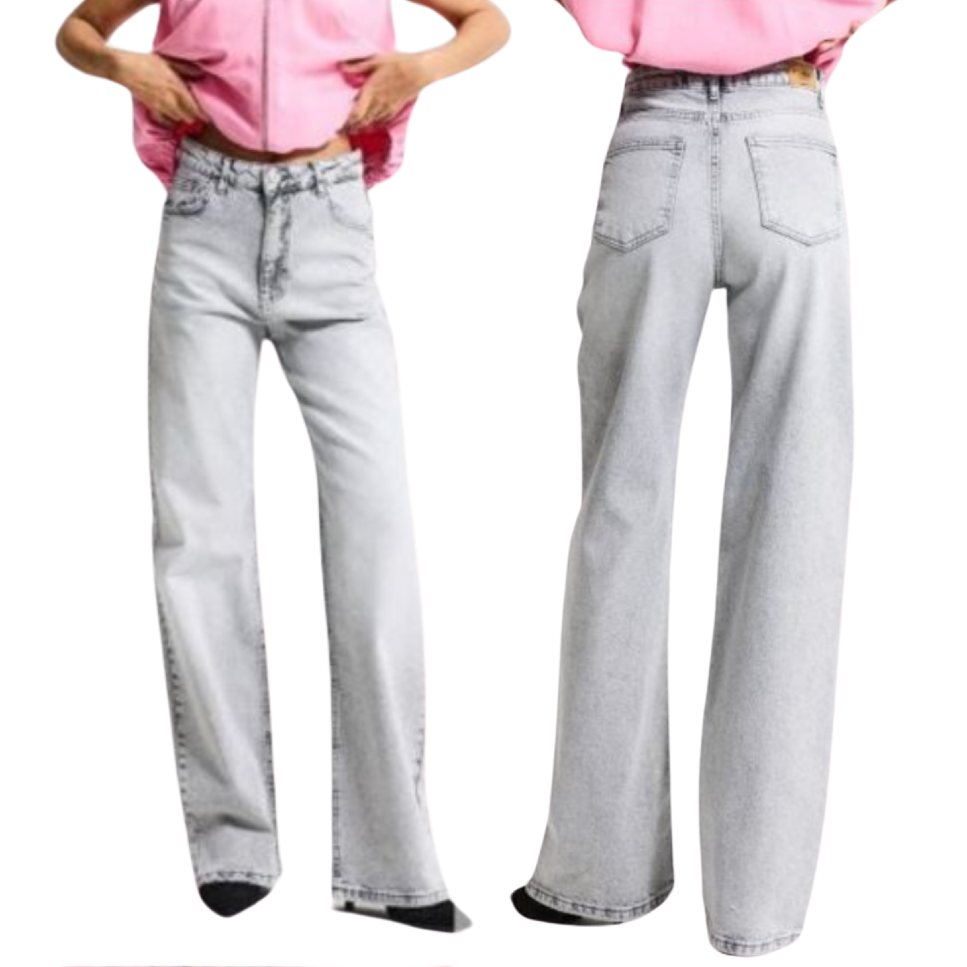 Light Gray Denim Pants 12
