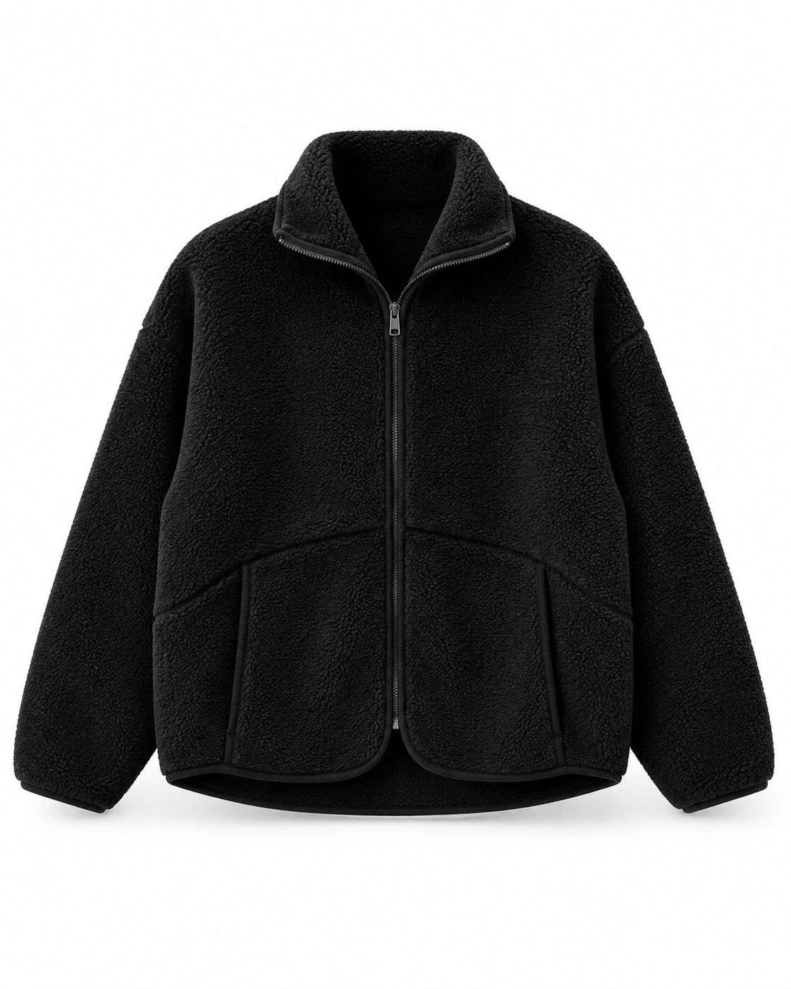Black Teddy Sweater Jacket
