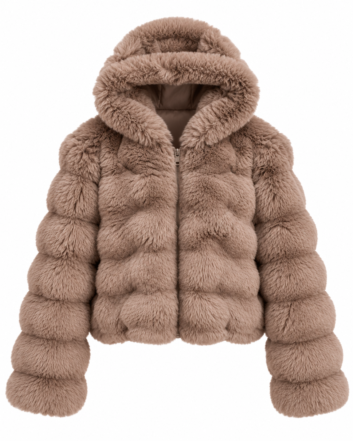 Faux Fur Beige Jacket