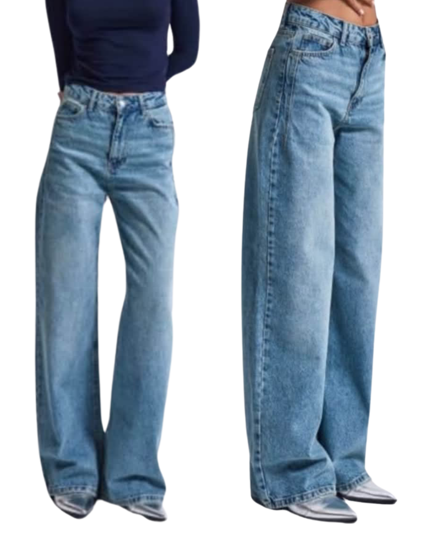 Small Sizes Blue Denim Pants 2
