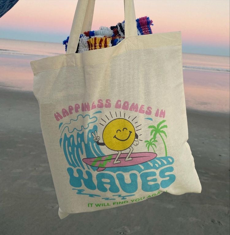 Waves Tote Bag