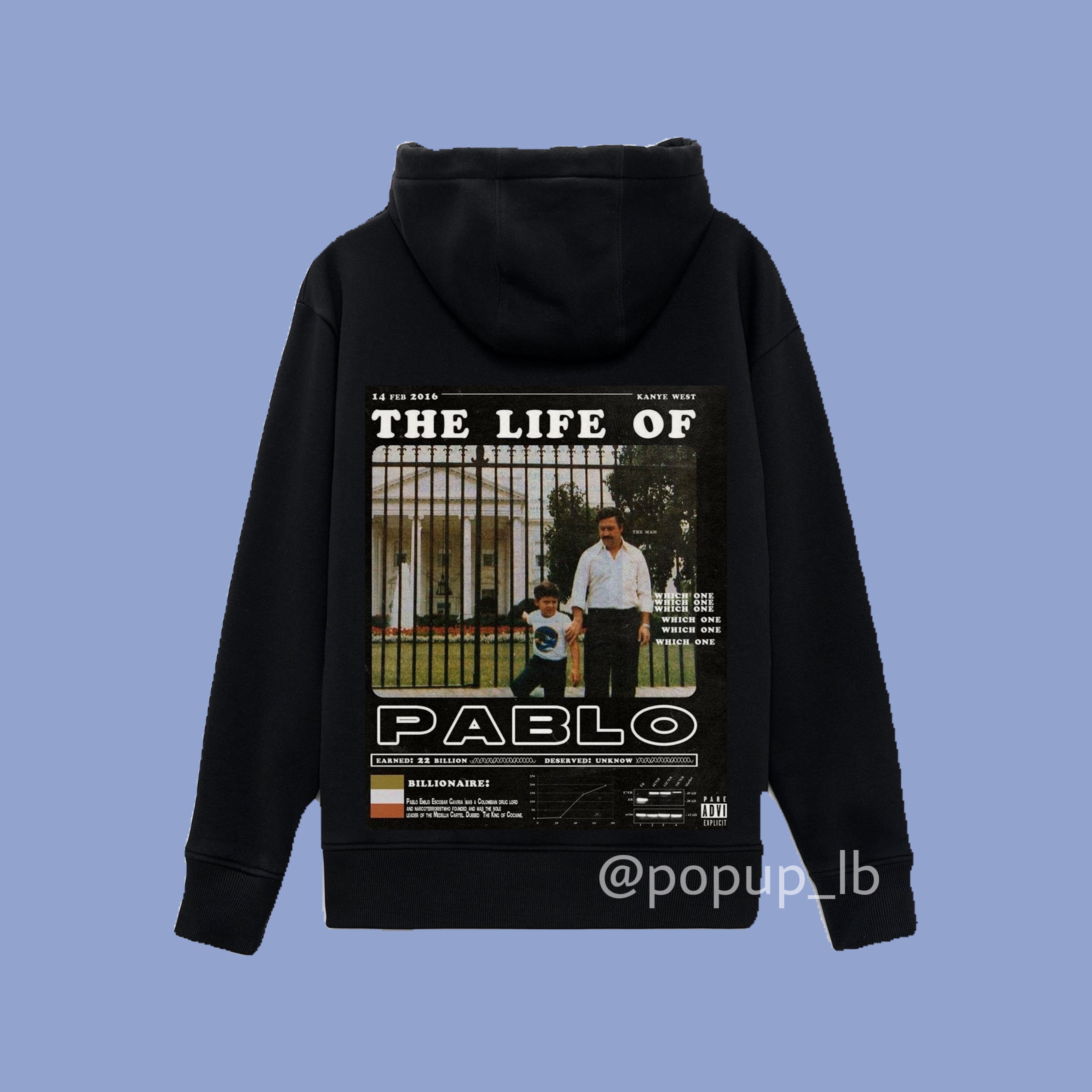 Life of pablo hoodie hot sale